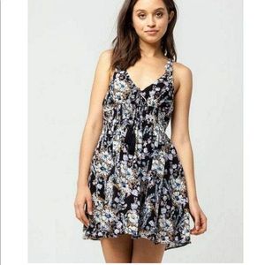 Floral Free People cross back dress